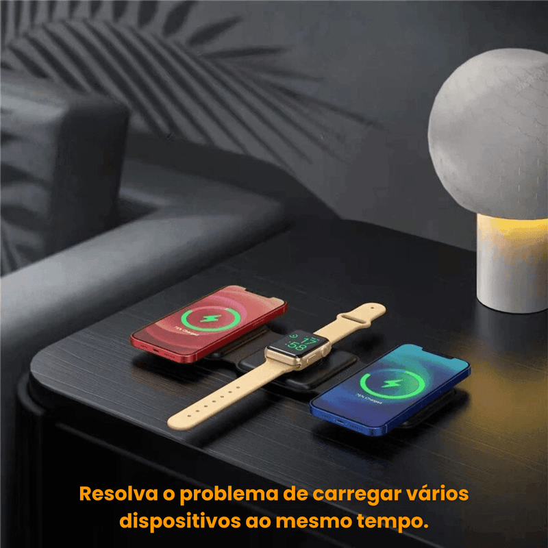 Carregador TriPower 3 em 1 - Frete Grátis